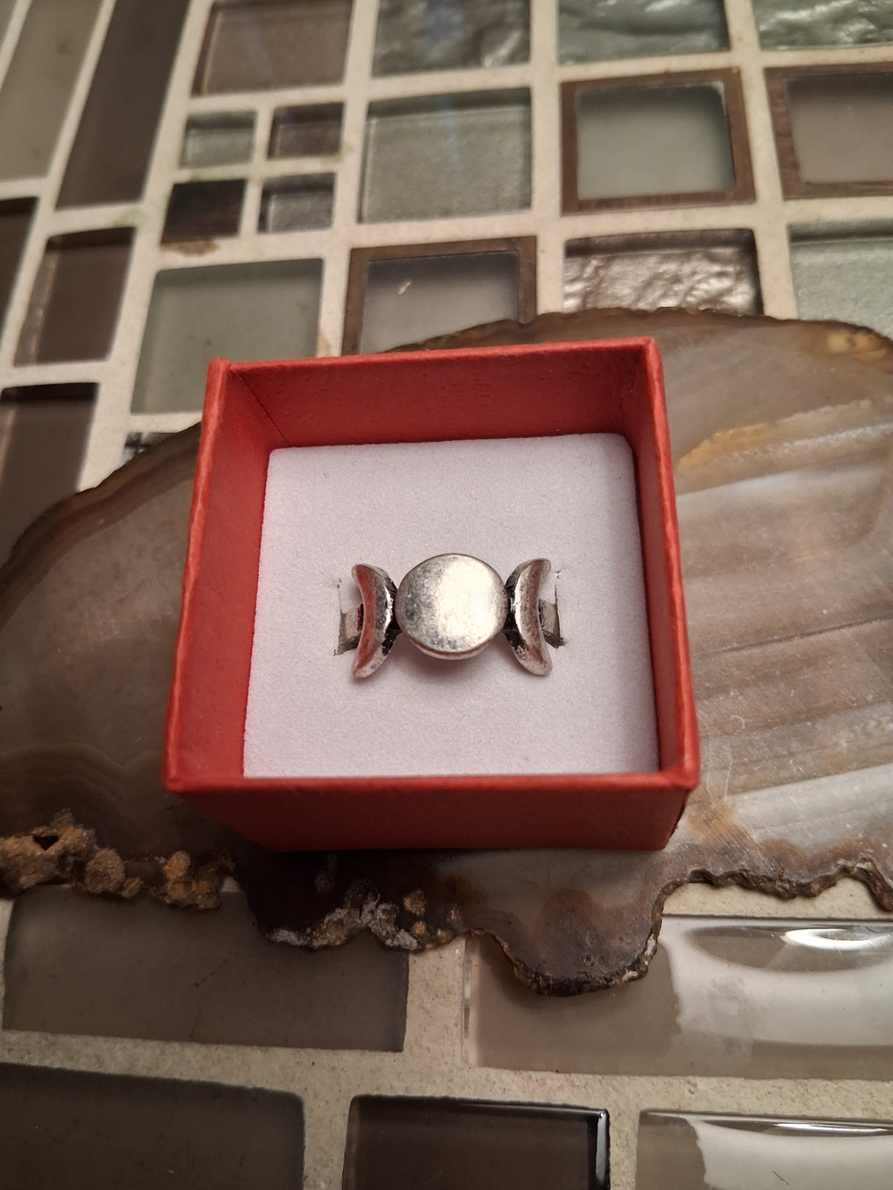 Silver Geometric Statement Ring - Silver